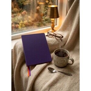 NEW Berlingo A5 Grid Notebook Purple Journal 160 Pages